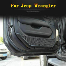 RT-TCZ Interior Door Net Pocket Decor Cover Trim for 2018+ Jeep Wrangler JL 2-Door