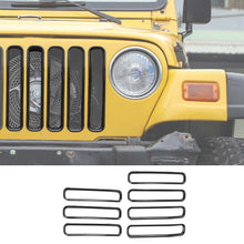 For 1997-2006 Jeep Wrangler TJ Front Grille Inserts Honeycomb Mesh Kit 7pcs/set RT-TCZ