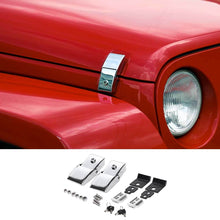 For Jeep Wrangler JK JL Gladiator JT Hood Latches Locking Catch Kit Aluminum Alloy RT-TCZ