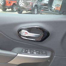 For 2014+  Jeep Cherokee Inner Door Handle Cover Bezel Trim 4PCS RT-TCZ