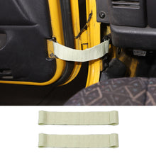 For Jeep Wrangler CJ YJ TJ JK Front & Rear Heavy Duty Door Limiting Check Strap 2PCS RT-TCZ