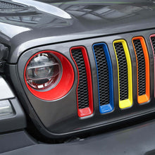 RT-TCZ 7 Colors Grille Inserts & Headlight Cover Trim For 2018+ Jeep Wrangler JL / Gladiator JT  ABS