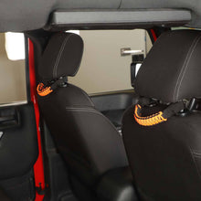 RT-TCZ Headrest Grab Handles Rear Seat Grip Handles Black PVC Car Seat Roll Bars for Jeep Wrangler CJ YJ TJ JL JLU JK JKU