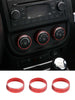 For Jeep Wrangler JK 11-17/Compass 10-16 Patriot Air Conditioner Switch Knob Trim Ring RT-TCZ