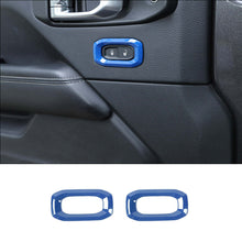 For 2018+ Jeep Wrangler JL JLU & 2020+ Gladiator JT Door Handle Lock Button Cover Trim RT-TCZ