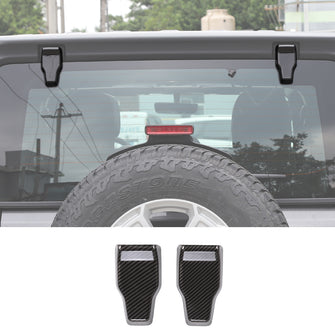 For 2018+ Jeep Wrangler JL JLU Rear Window Right & Left Hinge Covers Trim 2pcs