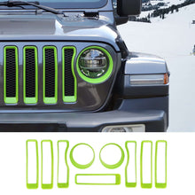 For 2018-2023 Jeep JL Front Grille Inserts Ring Trim & Headlight Cover RT-TCZ