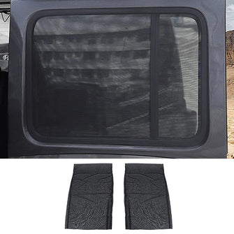 RT-TCZ Front & Rear Window UV Protection Sun Shade Breathable Mesh for 1997-2022 Jeep Wrangler TJ JK JL & Gladiator JT