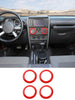 For 2007-2010 Jeep Wrangler JK JKU 4pcs AC Air Conditioning Vent Cover Trim Decoration Ring RT-TCZ