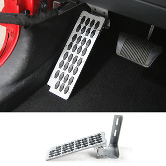 For Jeep Wrangler JK 07-17 Car Left Foot Pedal Kick Rest Panel Anti-Slip Treadle