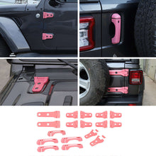 For 2018+ Jeep Wrangler JL 17x Door Handle/Hood Hinge/Spare Tire Bracket Trim Cover RT-TCZ
