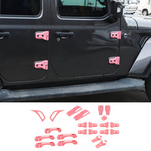 For 2018+ Jeep Wrangler JLU 4Doors 22PCS Exterior Trim Kit Cover Decoration Trim RT-TCZ