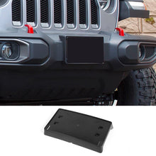 RT-TCZ Front License Plate Mounting Bracket for 2018-2020 Jeep JL JLU & Gladiator JT ABS Black
