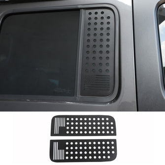 For 2018+ Jeep Wrangler JLU Gladiator JT 4-Door Rear Door Window Decals Glass Panel Cover RT-TCZ