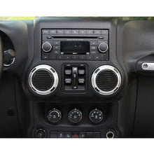 RT-TCZ Dashboard Air Condition Vent Cover Trim For Jeep Wrangler JK JKU 11-17 & Wrangler JL JLU & Gladiator JT Carbon Fiber