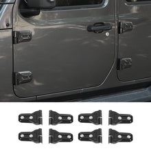 For Jeep Wrangler JL JT 2018+ Exterior Door Hinge Cover Trim Carbon fiber