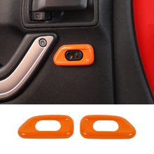 For 2010-2017 Jeep Wrangler JK Door Handle Lock Switch Button Cover Decoration Frame Trim ABS RT-TCZ
