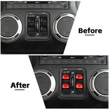 RT-TCZ Aluminum Alloy Interior Window Control Switch Button Cover Trim For Jeep Wrangler JK 2012-2017 Accessories