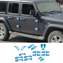For 2018+ Jeep Wrangler JLU 4Doors 22PCS Exterior Trim Kit Cover Decoration Trim RT-TCZ