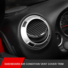 RT-TCZ Dashboard Air Condition Vent Cover Trim For Jeep Wrangler JK JKU 11-17 & Wrangler JL JLU & Gladiator JT Carbon Fiber