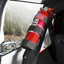 RT-TCZ Roll Bar Fire Extinguisher Binding Tape for 1965-2021 Jeep Wrangler TJ CJ YJ JK JKU JL JLU JT 2.5-3LB Adjustable Strap Bracket Mount