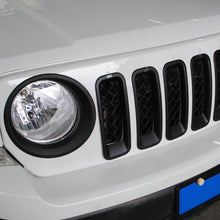 For 2011-2016 Jeep Patriot Front Grill Mesh Grille Inserts Cover Frame Trims Kit  ABS 7pcs RT-TCZ
