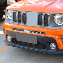 For 2019+ Jeep Renegade Front Face Grille Insect Mesh Net Decor Cover Chrome RT-TCZ