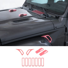 For 2018+ Jeep Wrangler JL JT Side Fender Engine Hood Hinge Air Inlet Trim RT-TCZ