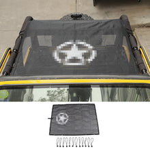 RT-TCZ Sun Shade UV Protection Mesh Full Top Cover For Jeep Wrangler TJ Pentagram Style