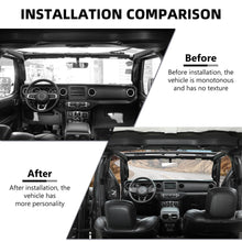 RT-TCZ 21PCS Full Set Interior Decoration Trim Kit for 2018-2023 Jeep Wrangler JLU & Gladiator JT 4Doors Carbon Fiber