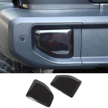 For 2018+ Jeep Wrangler JL JLU Rear Fog Light Tail Light Lamp Cover Trim, Smoked Black, 2PCs