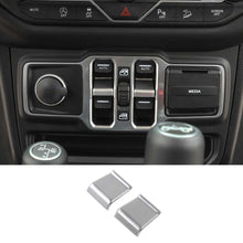 For 2018+ Jeep Wrangler JL JT Window Lift Switch Button Cover Trim RT-TCZ