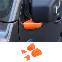 For 2018+ Jeep Wrangler JL JLU & Gladiator JT 4pcs Rearview Side Mirrors Base Cover Trim RT-TCZ