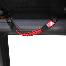 For 2024+ Jeep Wrangler JL/Gladiator JT 2 x Roll Bar Roof Top Grab Handles Grip US Flag RT-TCZ