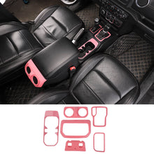 For 2018+ Jeep Wrangler JL JLU & Gladiator JT 6PCS Gear Shift Cup Holder Rear Air Vent Trim Kit RT-TCZ