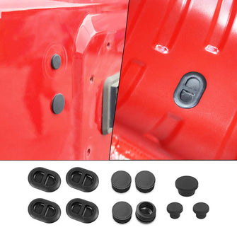 For 2007-2017 Jeep Wrangler JK 11x Tailgate Hole Floor Drain Chassis Plugs Dustproof RT-TCZ