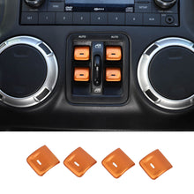 For 2012-2017 Jeep Wrangler JK Aluminum Alloy Interior Window Control Switch Button Cover Trim RT-TCZ