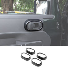 RT-TCZ Door Handle Grab Knob Trim Cover Ring Inserts for Jeep Wrangler 2007-2010 JK JKU Sport X Sahara Rubicon