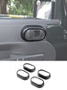 For 2007-2010 Jeep Wrangler JK JKU Door Handle Grab Knob Trim Cover Ring Inserts RT-TCZ