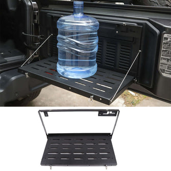 For 2018+ Jeep Wrangler JL Tailgate Table Rear Door Table Storage Rack Foldable Cargo Shelf RT-TCZ