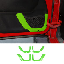 For 2011-2017 Jeep Wrangler JK 4DR Car Inner Door Net Bag Frame Trim ABS RT-TCZ