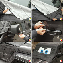 RT-TCZ Front Windshield Protection Anti Sunshade & Snow Shield Cover for Jeep Wrangler TJ JK JL JT