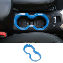 For 2016+ Jeep Renegade Interior Front Water Cup Holder Trim Cover Decor Ring RT-TCZ