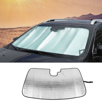 For Jeep Cherokee 2014+ Car Windshield Sunshade, Front Window Sun Shade Foldable Sun Visor Sunscreen