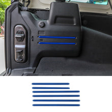 For 2018+ Jeep Wrangler JL 6PCS Rear Tail Trunk Cargo Cover Trim Decor RT-TCZ