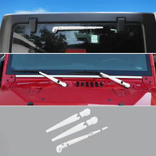 For 2007-2017 Jeep Wrangler JK Front & Rear Window Windshield Wiper Decor Cover Trim RT-TCZ
