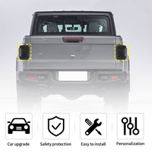 For 2019+ Jeep Gladiator JT Rear Taillight LED Lamp Cover Trim Guard Smoked Black RT-TCZ