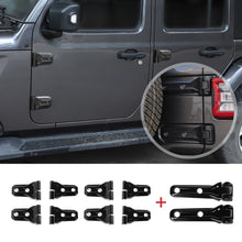 For 2018+ Jeep Wrangler JL JLU 4 Door Tailgate Spare Tire & Door Hinge Cover Trim