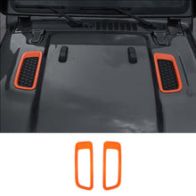 For 2018+ Jeep Wrangler JL JLU Hood Engine Bonnet Air Vent Outlet Cover Trim RT-TCZ