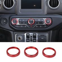For 2018+ Jeep Wrangler JL JLU & Gladiator JT Air Conditioner Switch Knob Cover Trim Style A RT-TCZ